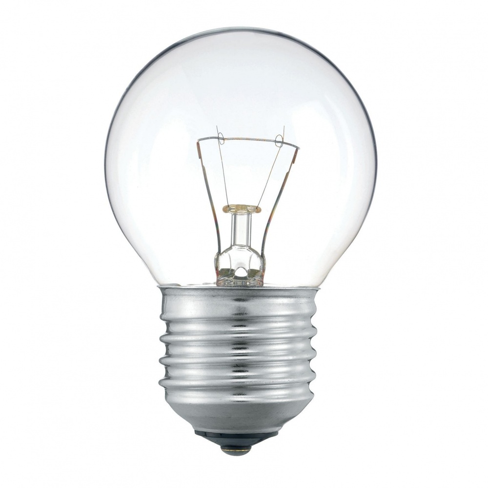 Лампа накаливания Philips P45 40W E27 230V шарик CL